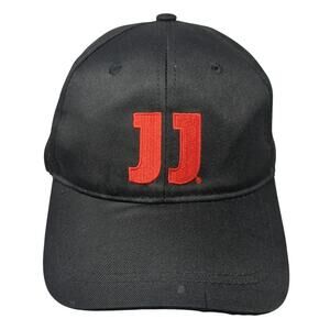 Jimmy John's Snapback Cap Black One Size Adjustable Embroidered Vented Holes